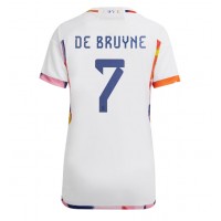 Belgium Kevin De Bruyne #7 Replica Away Shirt Ladies World Cup 2022 Short Sleeve